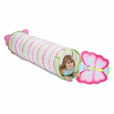 Kinder  Roze vlinder speeltunnel 144 cm speeltent