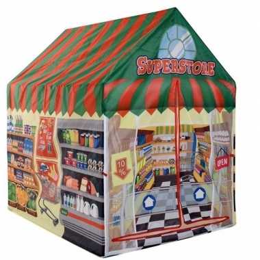 Kinder speelgoed speeltent supermarkt winkel 102 cm